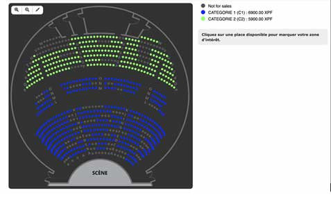 Plan 3d de salle de spectacle